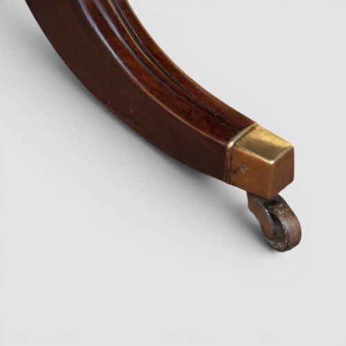 Antique mahogany triple pillar dining table leg