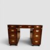 Campaign style pedestal desk