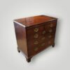 George III mahogany batchelors chest angle