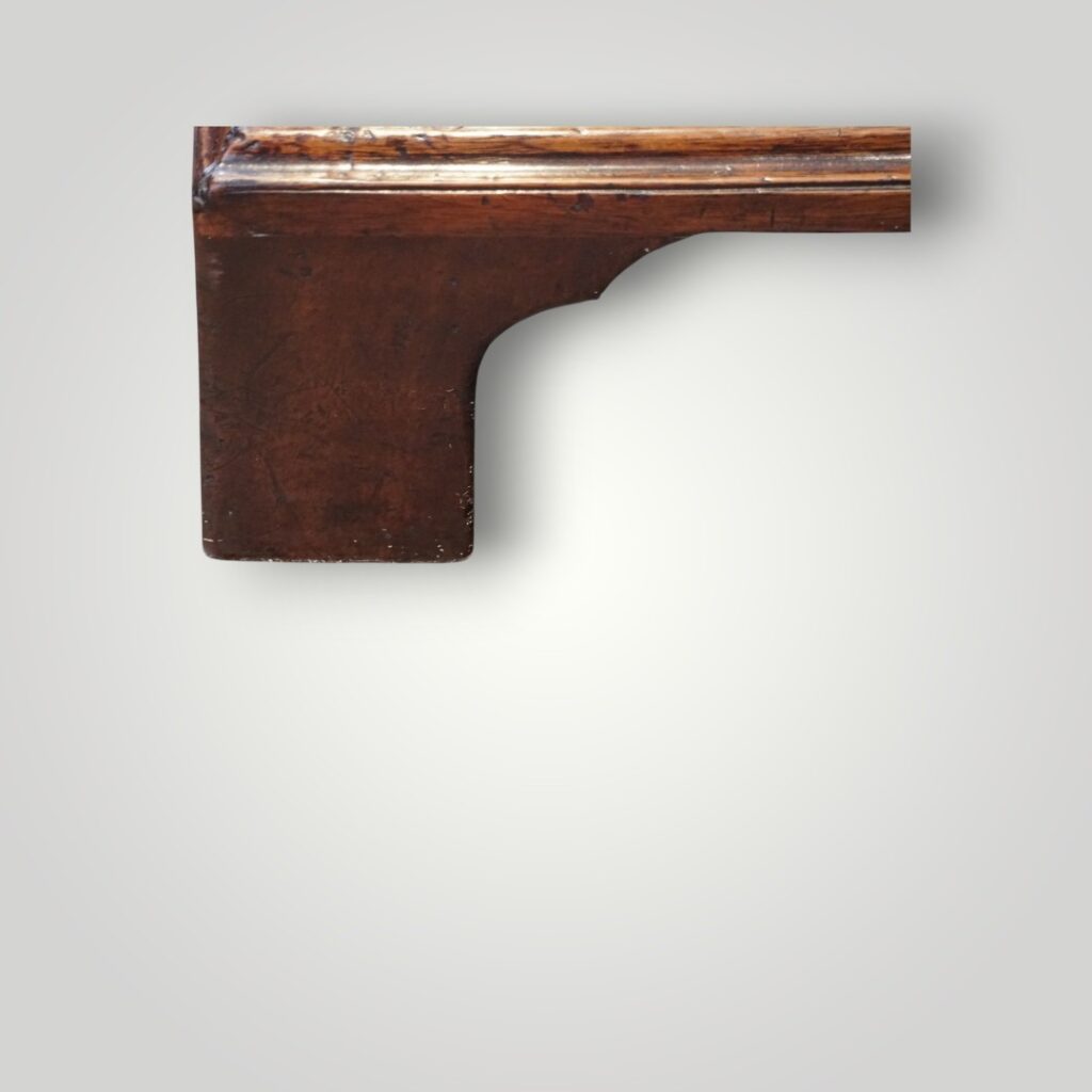 George III mahogany batchelors chest bracket foot
