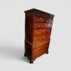 George III mahogany chest on chest angle view