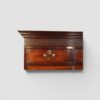 George III mahogany chest on chest drawer and cornice detail
