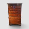 George III mahogany chest on chest front