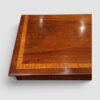 George III mahogany crossbanded chest corner