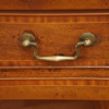 George III mahogany crossbanded chest handle