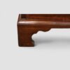 George III mahogany crossbanded chest shaped bracket foot