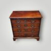 George III mahogany small batchelors chest