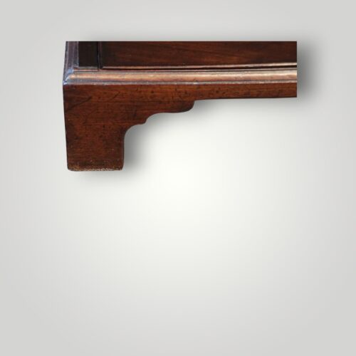 George III mahogany small batchelors chest bracket foot