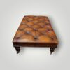 Large Chesterfield stool end view
