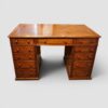 Victorian mahogany desk with high kneehole