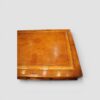 Victorian mahogany desk with high kneehole gilt tooling