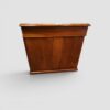 Victorian mahogany desk with high kneehole side