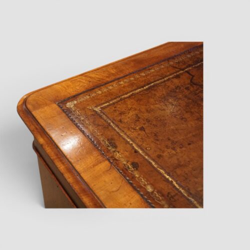 Victorian mahogany partners desk gilt tooling