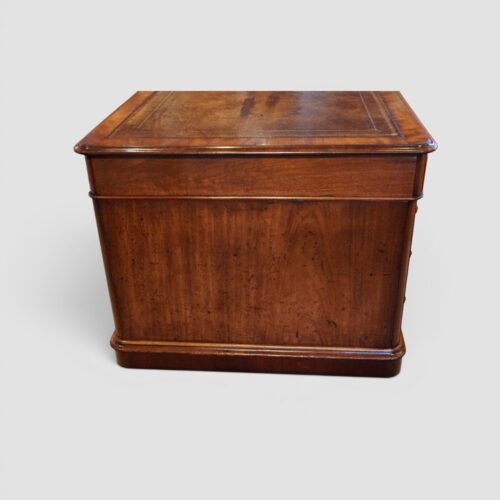 Victorian mahogany partners desk side