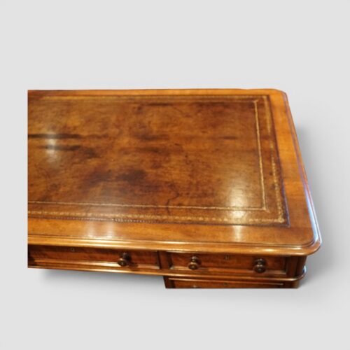 Victorian mahogany partners desk top