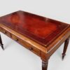 Victorian mahogany writing table angle view