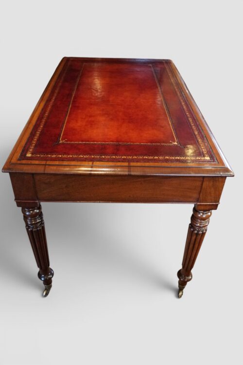 Victorian mahogany writing table end