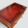 Victorian mahogany writing table top detail