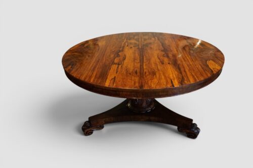 William IV rosewood circular dining table