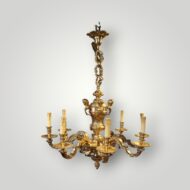 Antique 8 arm Mazarin chandelier
