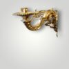 Antique 8 arm Mazarin chandelier arm detail
