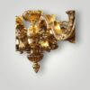 Antique 8 arm Mazarin chandelier base finial