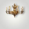 Antique 8 arm Mazarin chandelier detail
