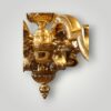 Antique 8 arm Mazarin chandelier head detail