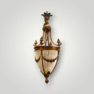 Antique gilt bronze hall lantern