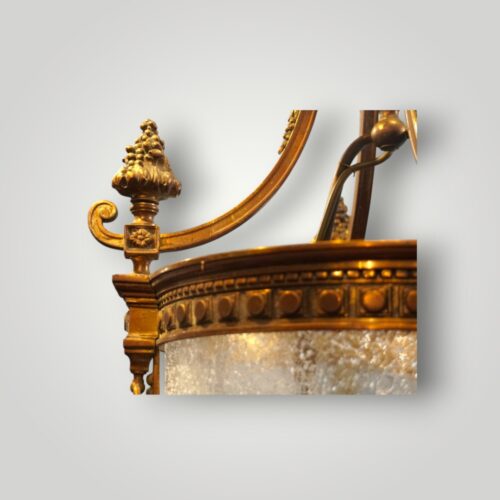 Antique gilt bronze hall lantern arm support