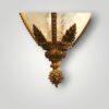 Antique gilt bronze hall lantern base finial