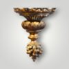 Antique gilt bronze hall lantern grapes finial