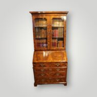 1. George I walnut bureau bookcase – full view