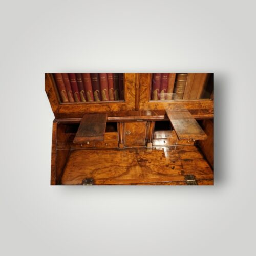 Candle slides on George I walnut bureau