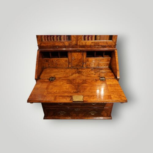Fitted bureau interior with drawers and cupboard