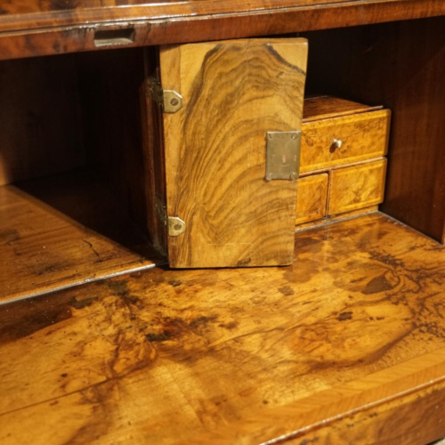 Fitted bureau interior with drawers and cupboard