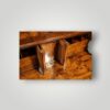 George I walnut bureau bookcase secret drawers