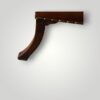 George III mahogany Gainsborough chair back leg
