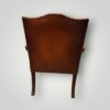 George III mahogany Gainsborough chair rear