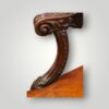 Finely Carved Mahogany Arm Detail on Georgian Gainsborough Armchair