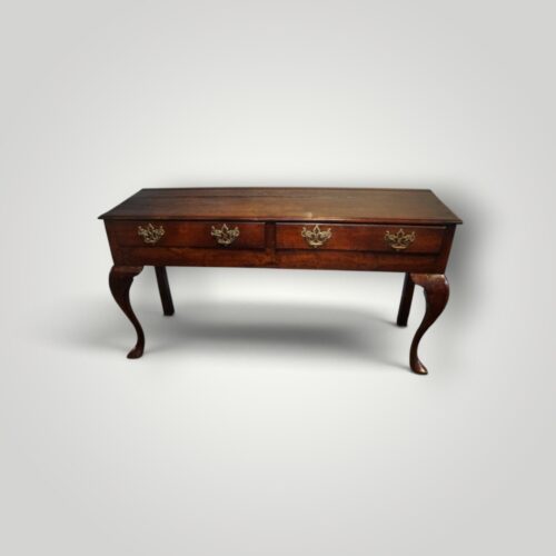 Georgian oak cabriole leg dresser 140cms