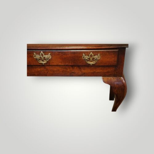 Georgian oak cabriole leg dresser 140cms drawer