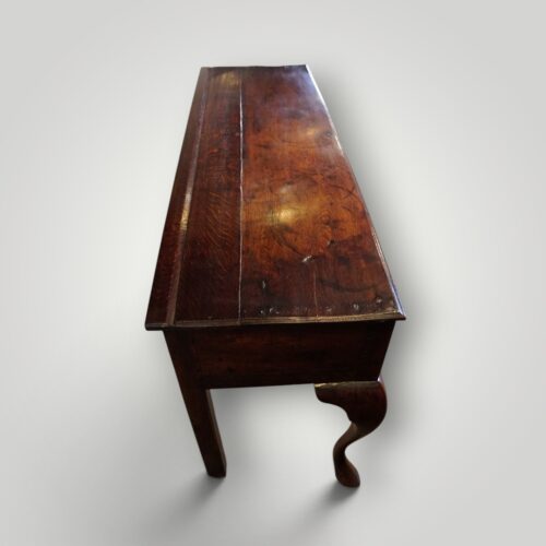 Georgian oak cabriole leg dresser 140cms top