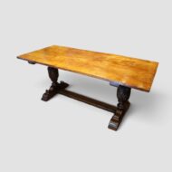 Oak refectory dining table