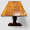 Oak refectory dining table end top