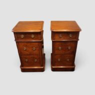 Pair of Victorian mahogany bedside chests