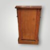 Victorian mahogany bedside tables with brass drawer handles