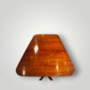 Antique Regency style twin pillar dining table in richly figured Georgian mahogany