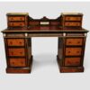 Ebonised Victorian desk with Wedgwood plaques
