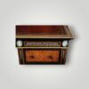 Victorian Jackson & Graham ivory inlaid pedestal desk ivory inlay